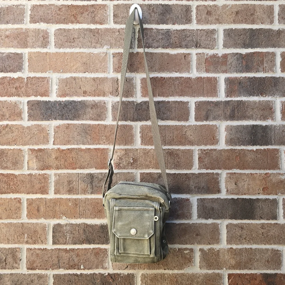 Olive Green Crossbody Bag Utility Crossbody